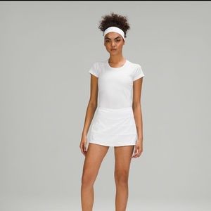 Lululemon Pace Rival Skirt in White Mid-Rise 12” Size 0